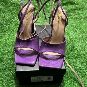 EGO Purple Patent Leather Heels